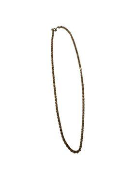 Vintage Citation Gold Tone Curb Chain Necklace 18 Inch Signed